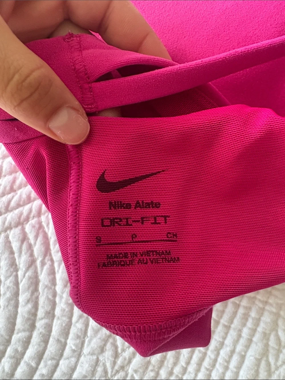 Nike Women's Bright Pink Double-Strap Sports Bra - Picture 4 of 4